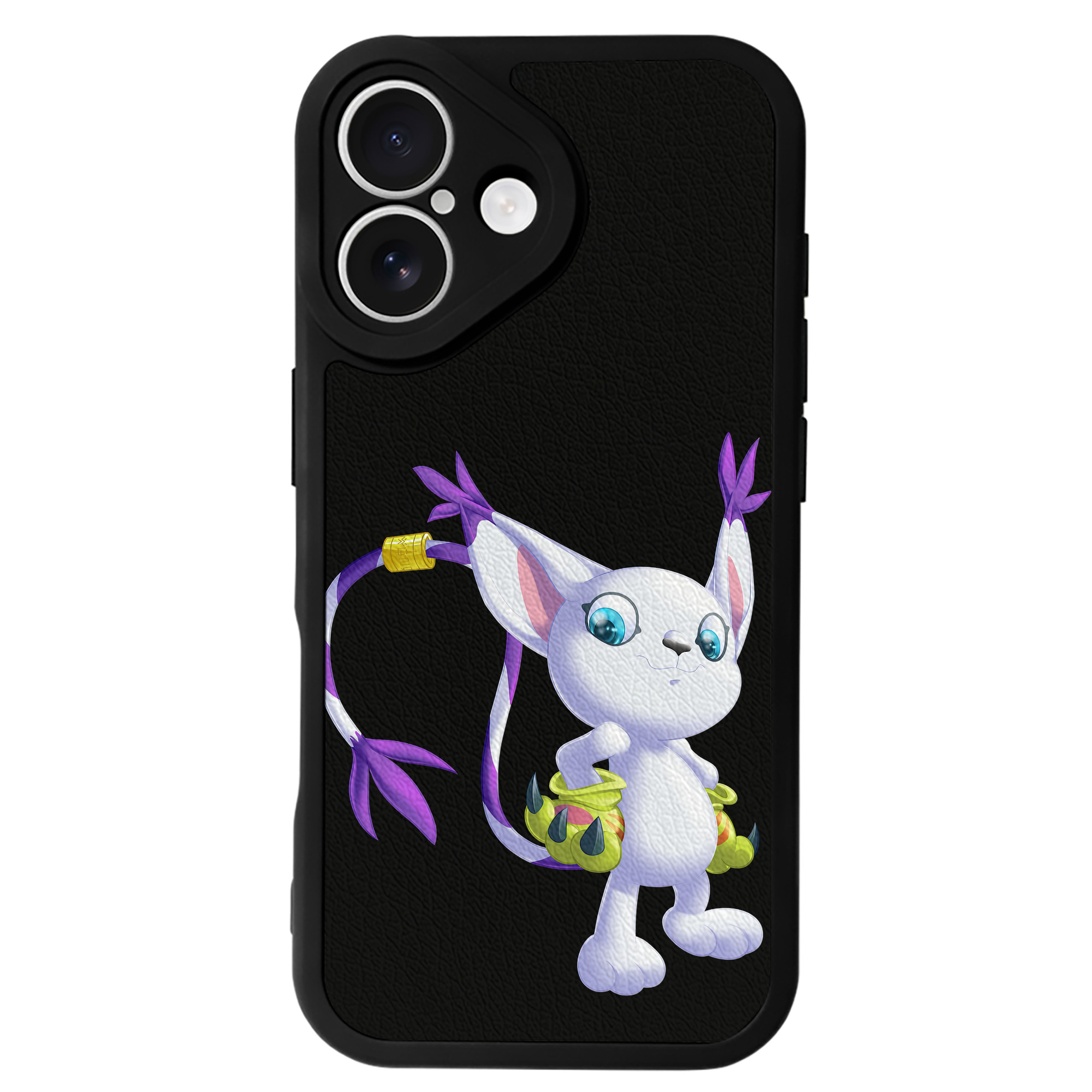 （画像用） Digimon デジタルモンスター/デジモン 【iPhone 16シリーズ対応】シリコンスマホケース（レザー調） 材質：シリコン